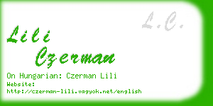 lili czerman business card